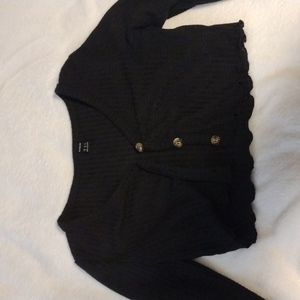 Sweater crop cardigan